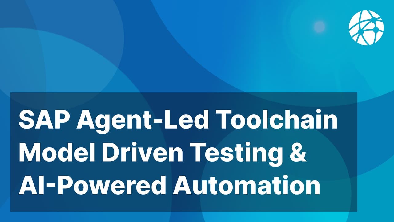 SAP Agent-LED Toolchain
verbindet modellgetriebenes Testen
mit KI-gestützter Testautomatisierung.

