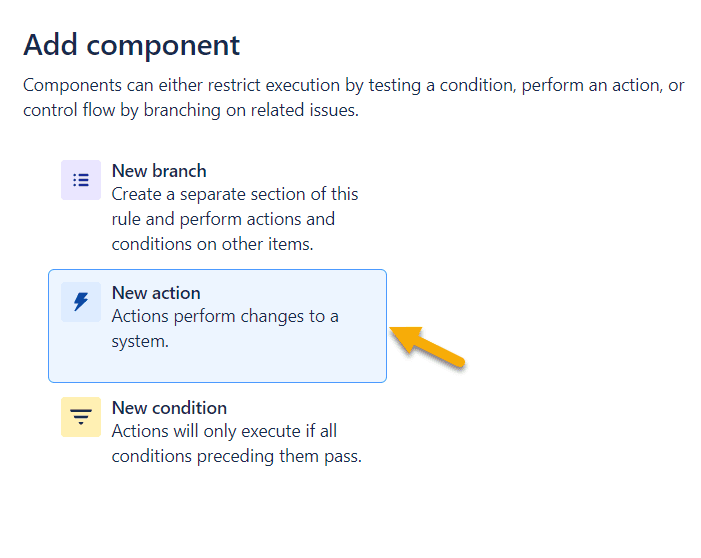 adding new action