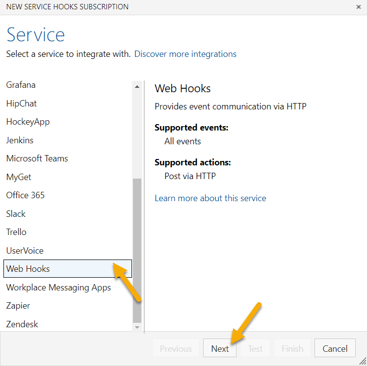 WebHook erstellen