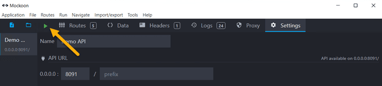 start mockoon-server