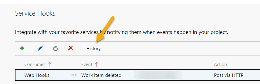Web Hooks Historie